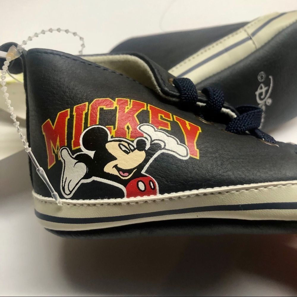 🔑5/$30 Disney Baby Infant Shoes Mickey Mouse NWT